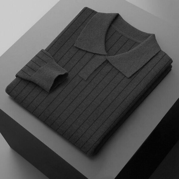 Polo Sweater- Anther Gray(104) - Image 2