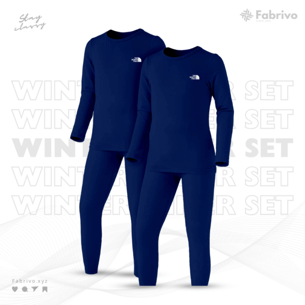 One Thermal Set - Navy Blue | এক সেট থার্মাল - নেভি ব্লু